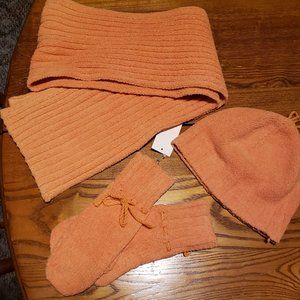 Super soft winter set - beanie, scarf and mittens
